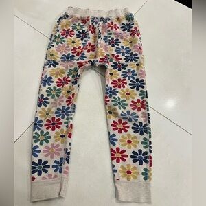 Hanna Andersson Floral Print Jogger Sweatpants Size 8 Daisy Colorful
